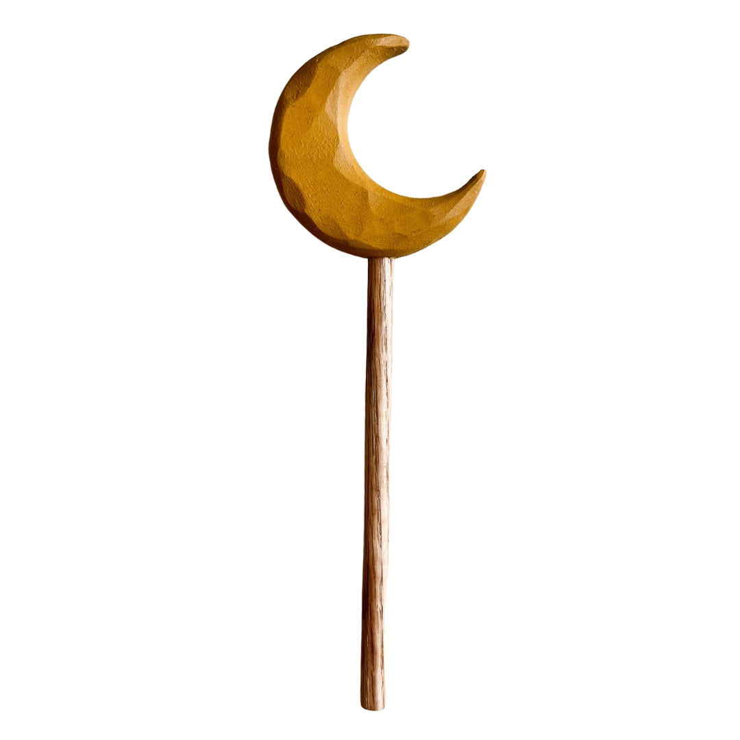 Top-Rated Selection Yellow Wooden Moon Wand